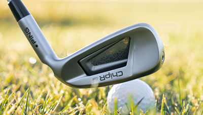 ChipR LE addressing ball in grass