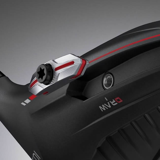 Back view of G410 driver showing adjustable weight