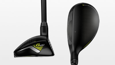 composite of G430 hybrid toe and address views