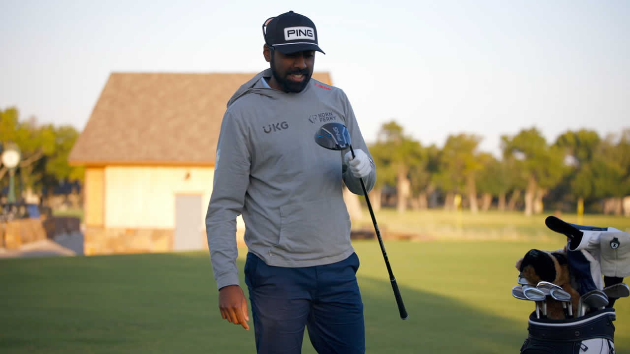Sahith Theegala with a G440 fairway wood