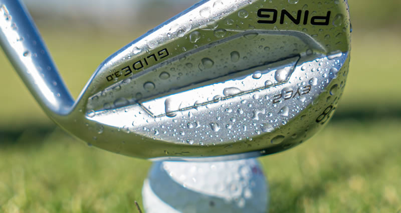 Glide 3.0 wedge covered in water droplets