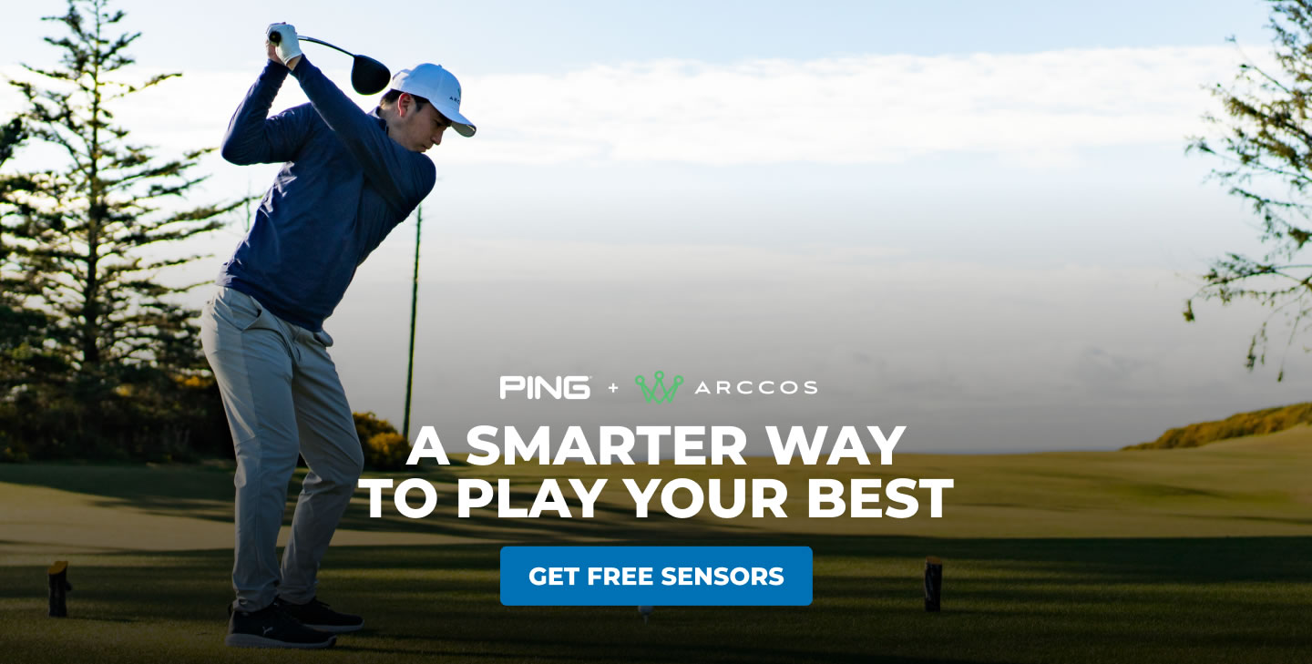 Golfer hitting tee shot. A smarter way to play your best.