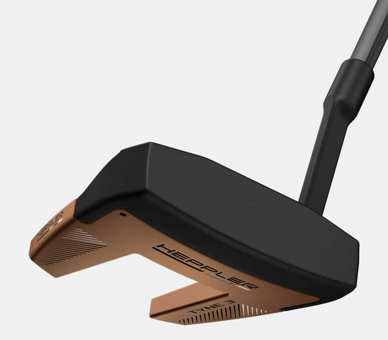 face view of heppler tyne 3 putter