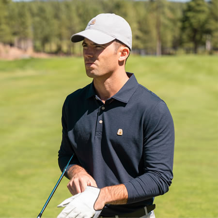 Man wearing Flagstick Jacket