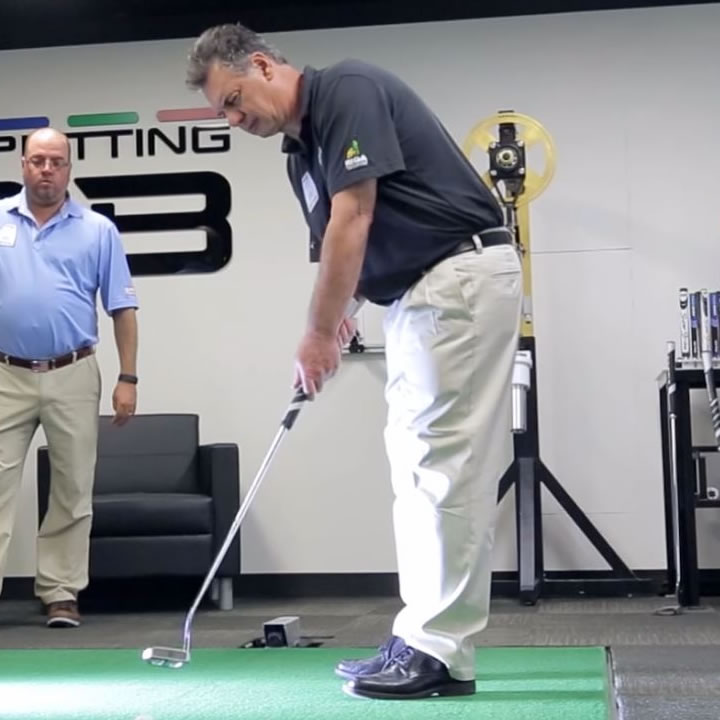 click to view video of blind golfer, Mario Tobia