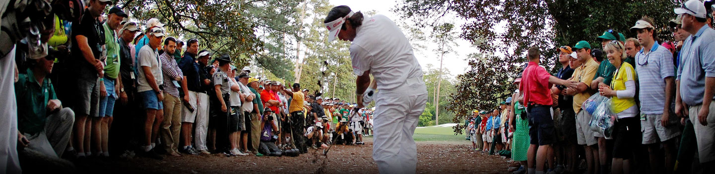 Bubba Watson Hits Memorable Hook from Trees at Masters
