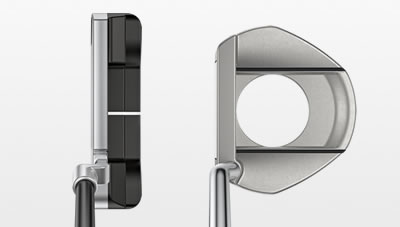 Address views of Anser and Fetch putters