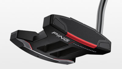 face view of PING 2021 Harwood putter