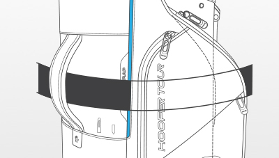 Image of Ping bag Hoofer tour cart strap channel