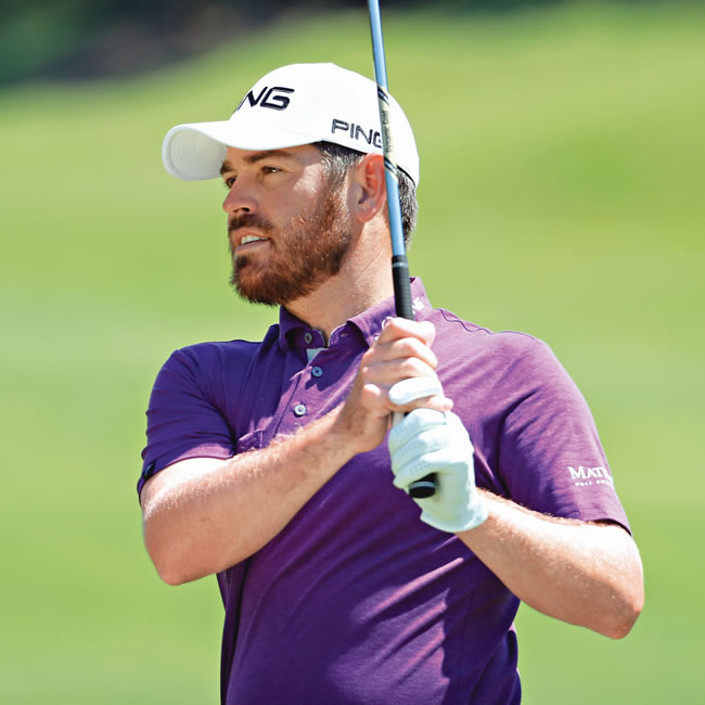 Action shot of PING pro Louis Oosthuizen