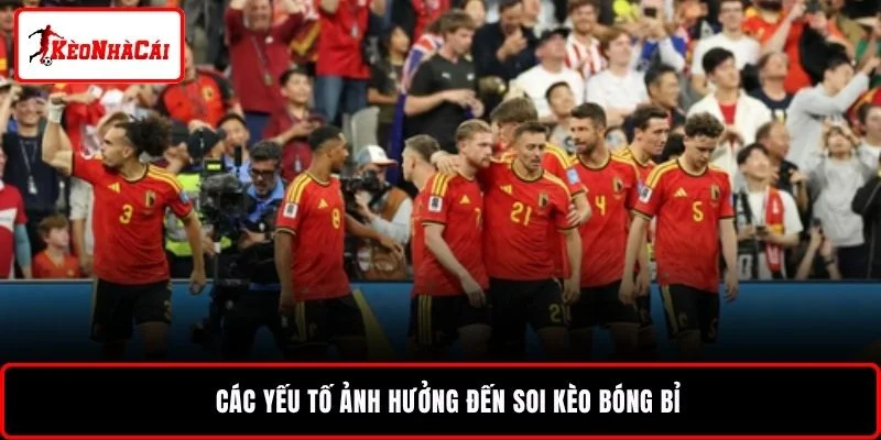 Các yếu tố ảnh hưởng đến soi kèo bóng Bỉ