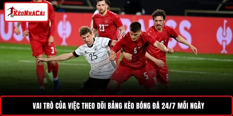 Vai trò của việc theo dõi bảng kèo bóng đá 24/7 mỗi ngày